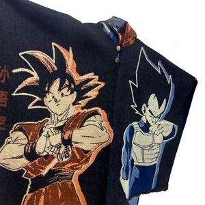 Dragonball Z Goku and Vegeta poncho#DBZ large-3xl